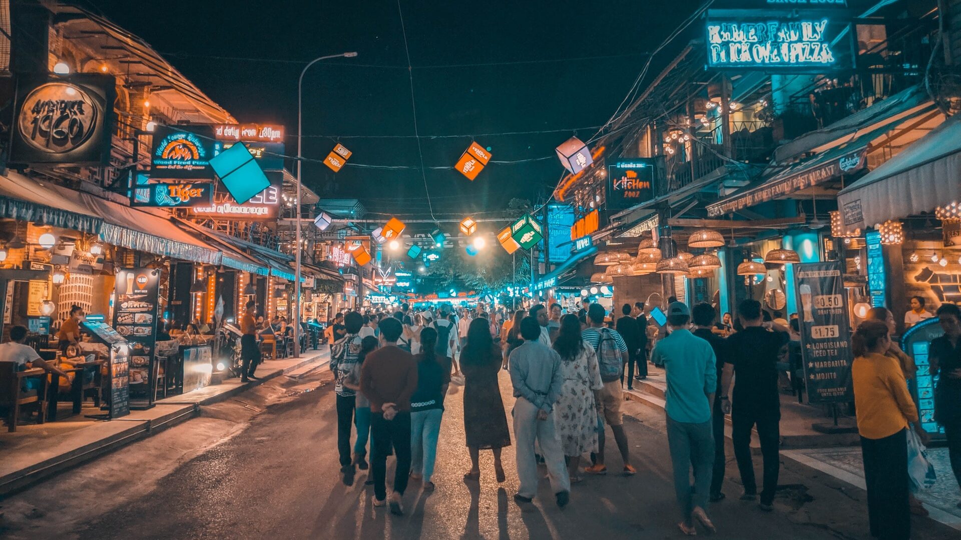 Pub street Siem Reap Cambodia