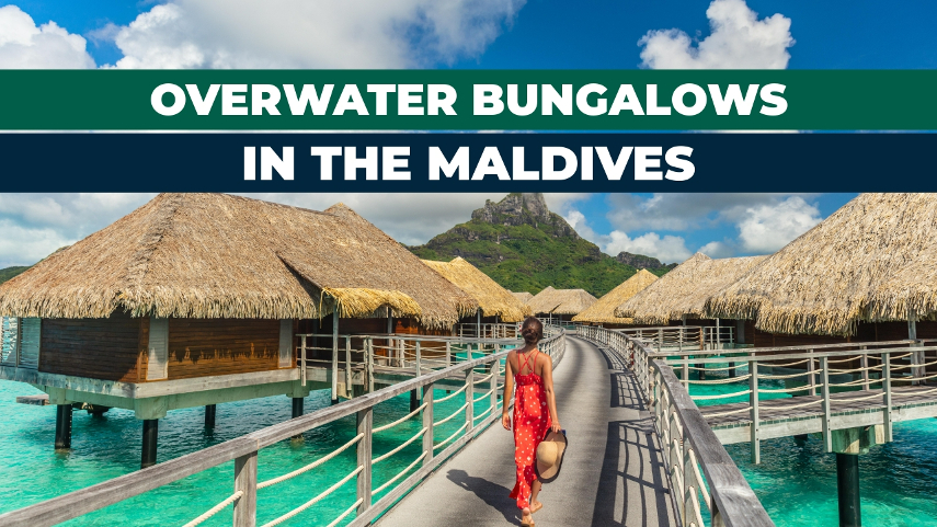 Maldives overwater bungalows