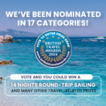 Vote for us in the British Travel Awards