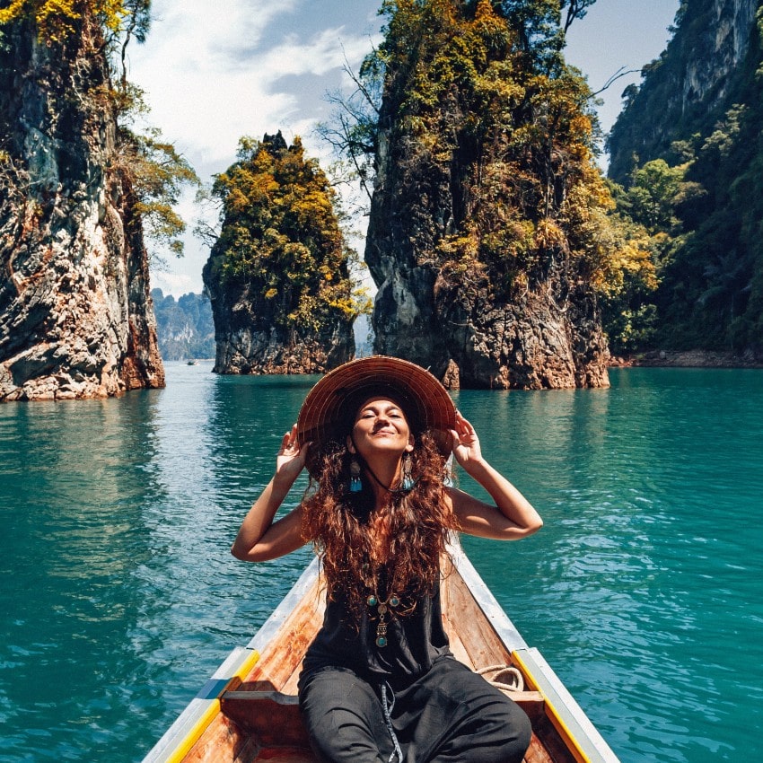 Woman tourist in Thailand