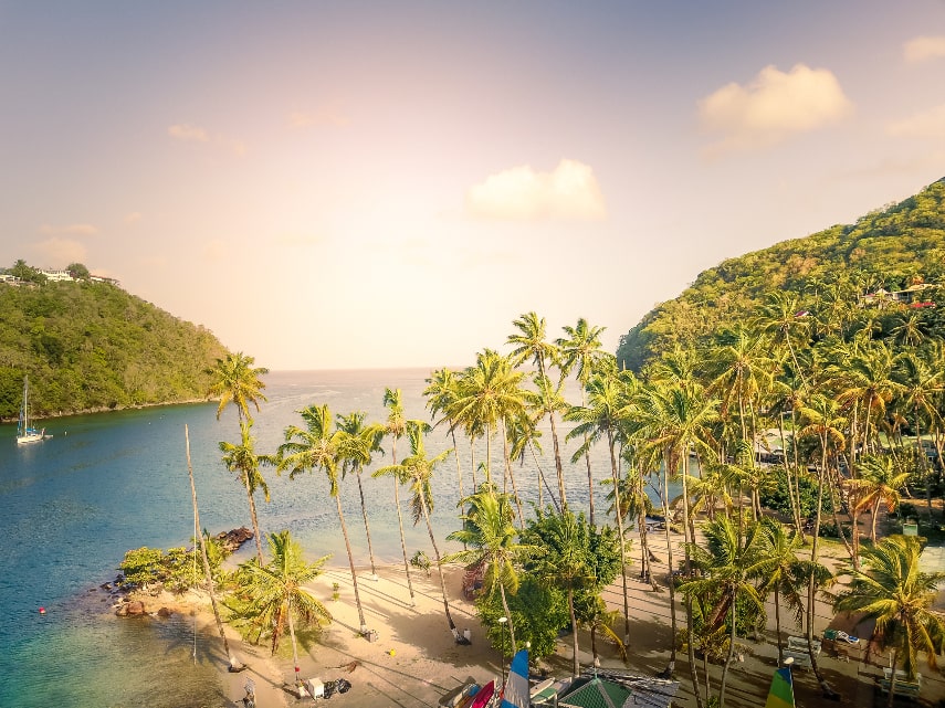 St. Lucia a best Caribbean island for couples