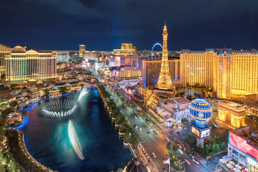 Nightlife at Las Vegas, USA