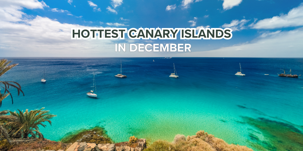 Hottest Canary islands in December