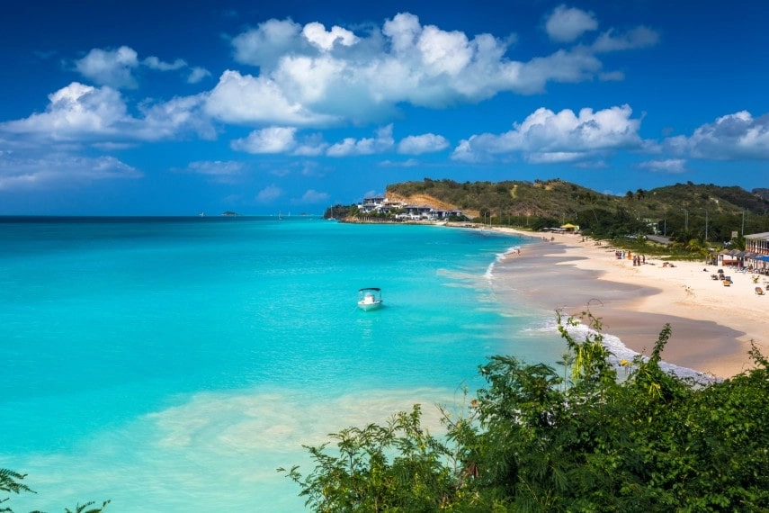 Antigua island in Caribbean in May