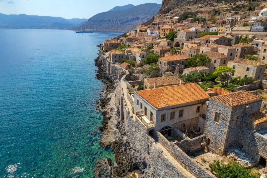 Amazing landscape of Peloponnese in May