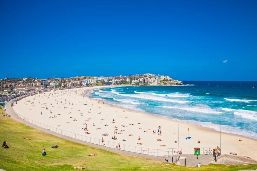 Bondi Beach in Australia in March