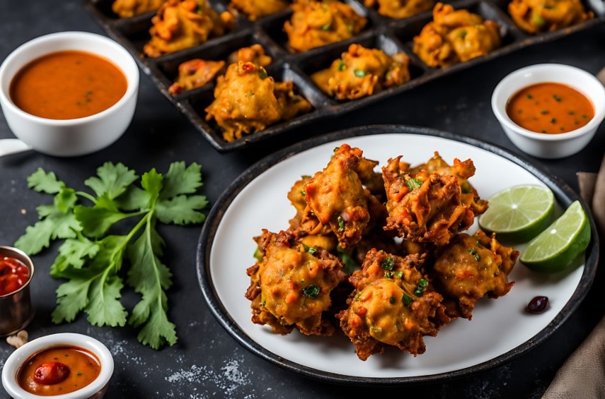 Fried fritters to eat in India in August