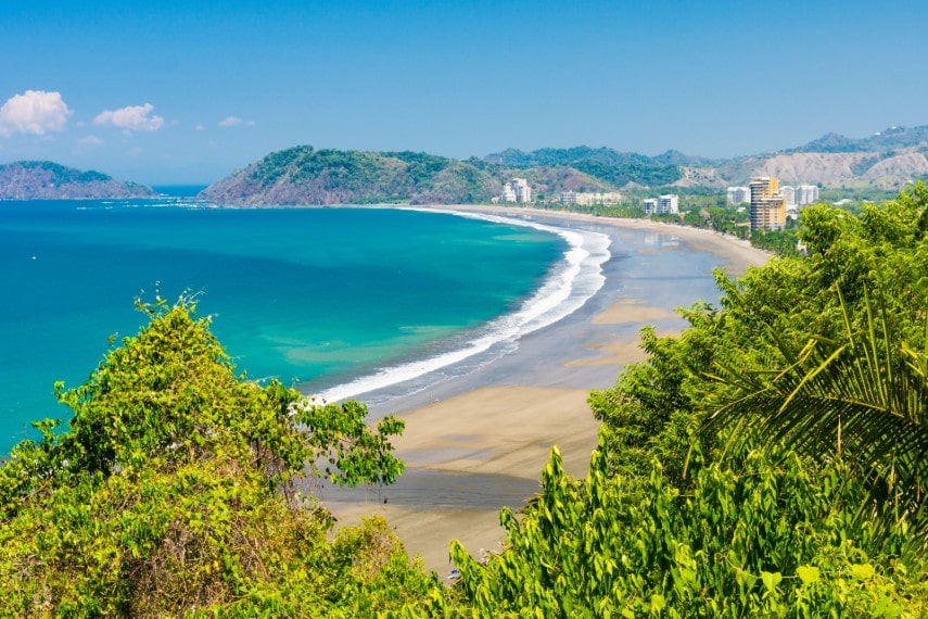 Jaco beach in Costa Rica
