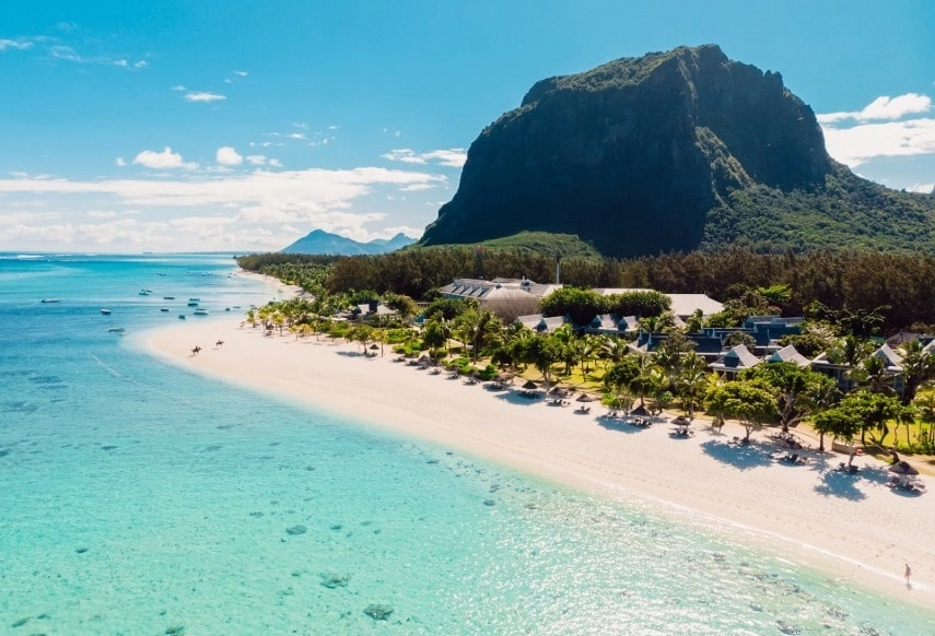 Luxury beach in Mauritius
