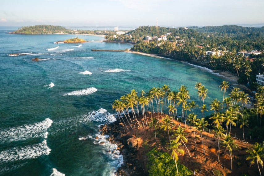 Visit Mirissa beach in February 