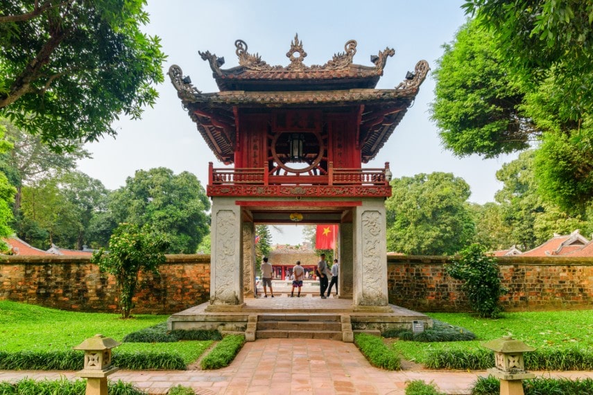 Visit Khue van at Hanoi, Vietnam in August 