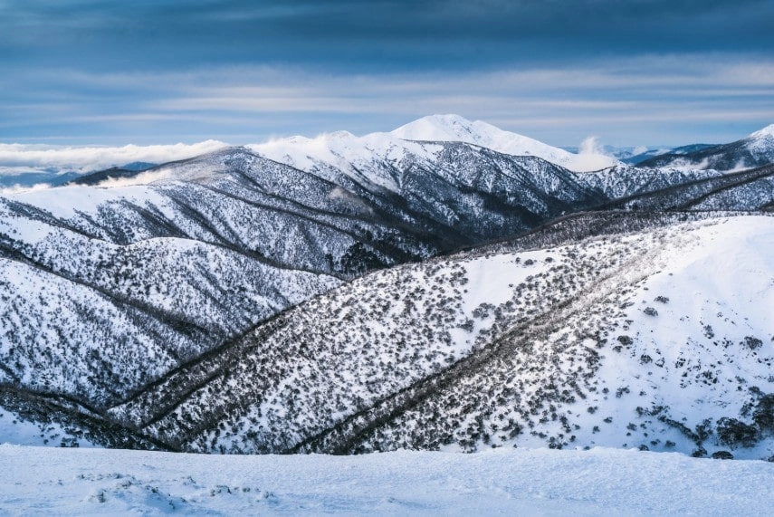 Snow in Australian alps