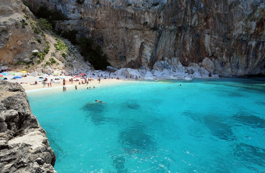 Cala mariolu beach, cost of Sardinia