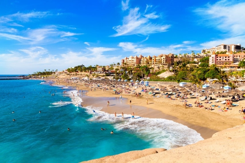 Visit Tenerife golden beaches in October