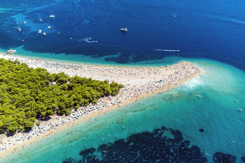 Golden horn beach, Brač, Croatia