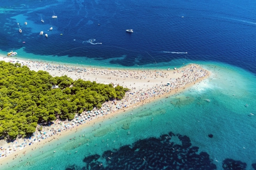 Golden horn beach, Brač, Croatia