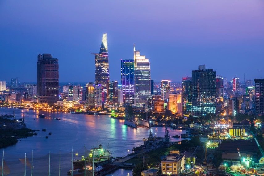 Ho Chi Minh city view, Vietnam