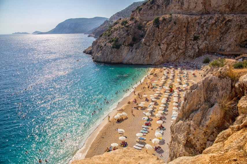 Kaputas beach, at Antalya, Turkey 