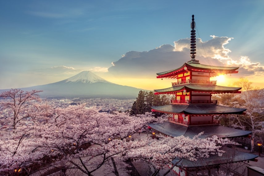 Mountain Fuji at Tokyo, Japan