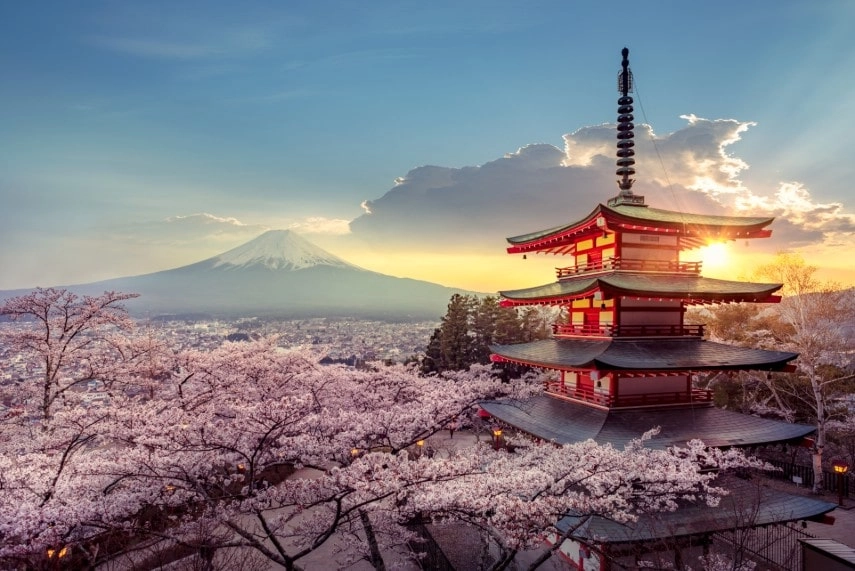 Mountain Fuji at Tokyo, Japan