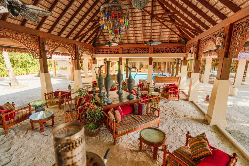 Ottoman lounge in Ayada Maldives