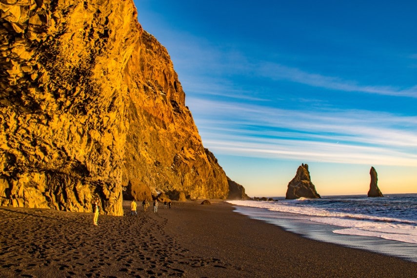 Reynisfjara beach, in Vik, Iceland