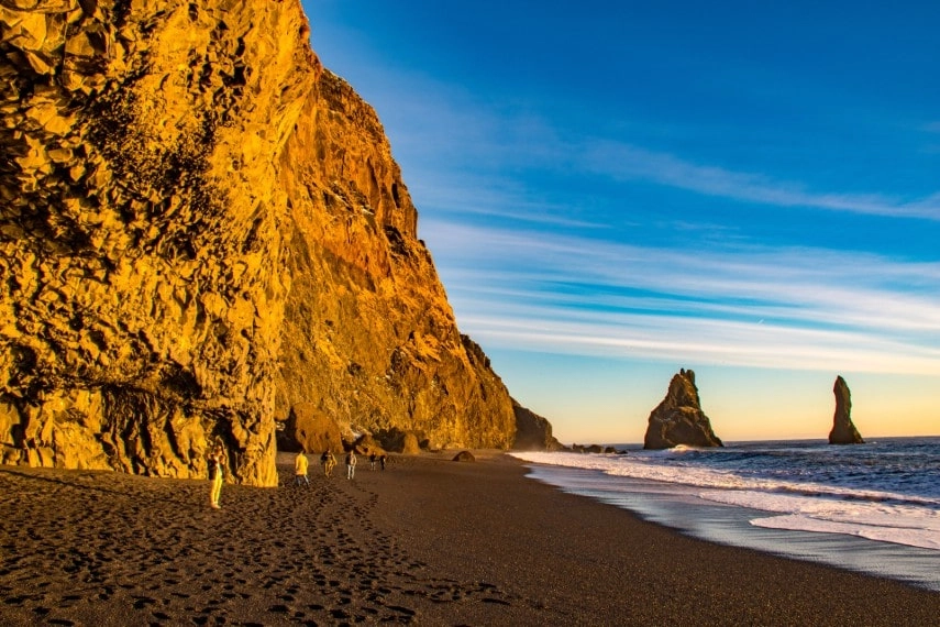 Reynisfjara beach, in Vik, Iceland