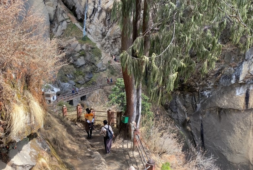 Hiking Tiger Nest in Bhutan in March