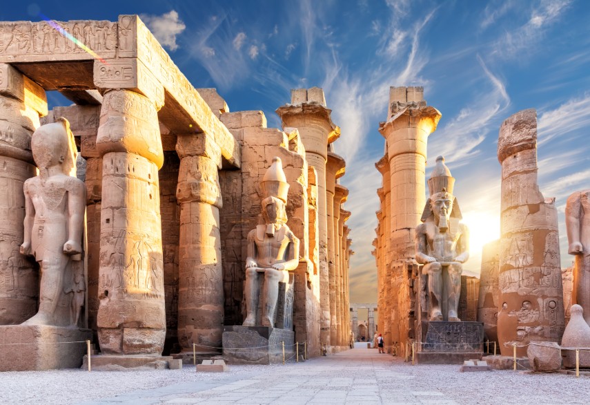 Visit Luxor temple in Egypt in May