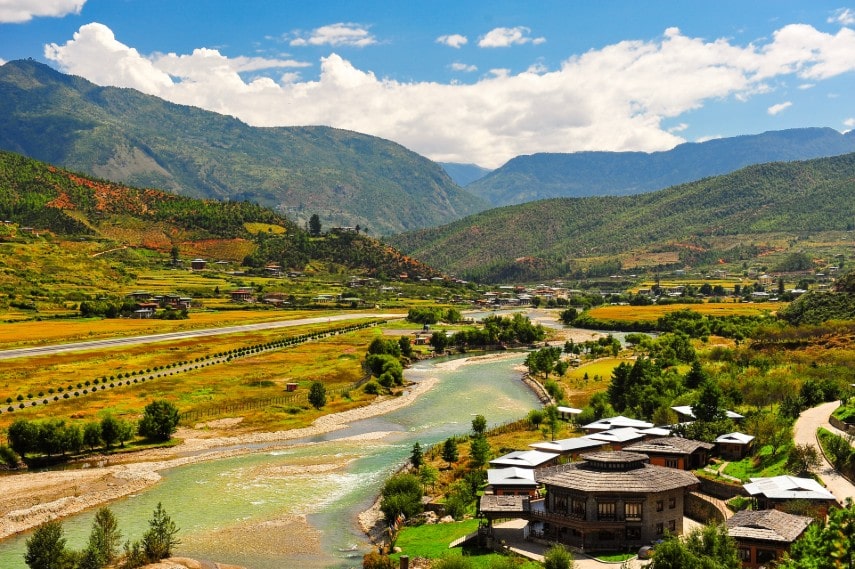 Paro Valley, Bhutan in September