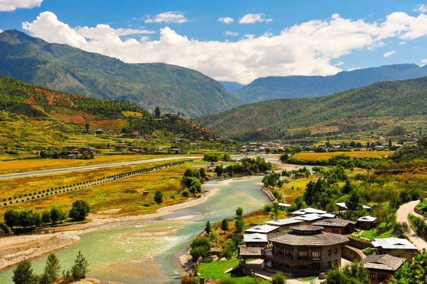 Paro Valley, Bhutan in September