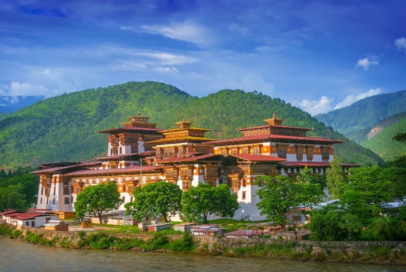 Punakha Dzong Monastery, Bhutan in December