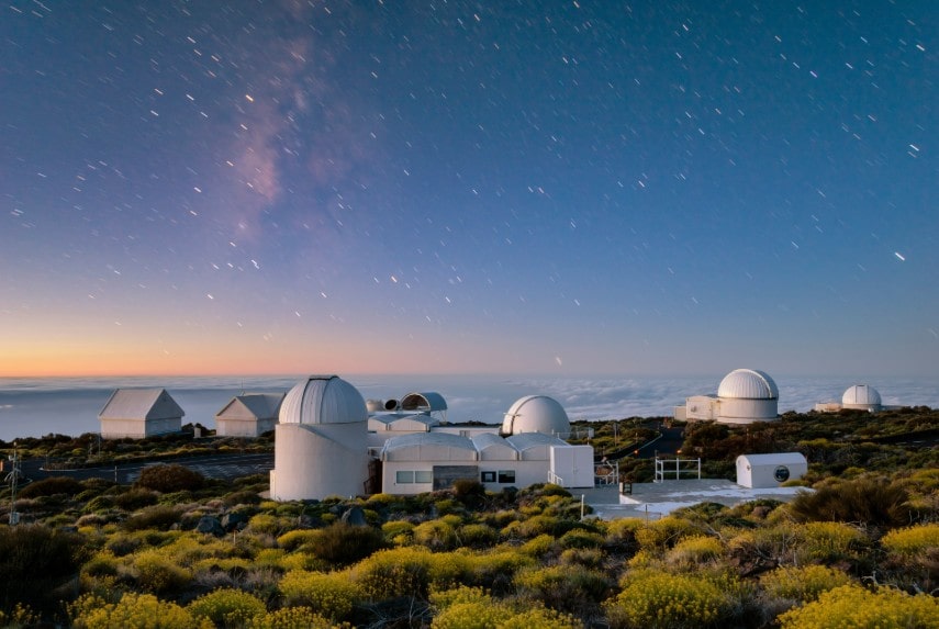 Night skies at Teide Observatory in April