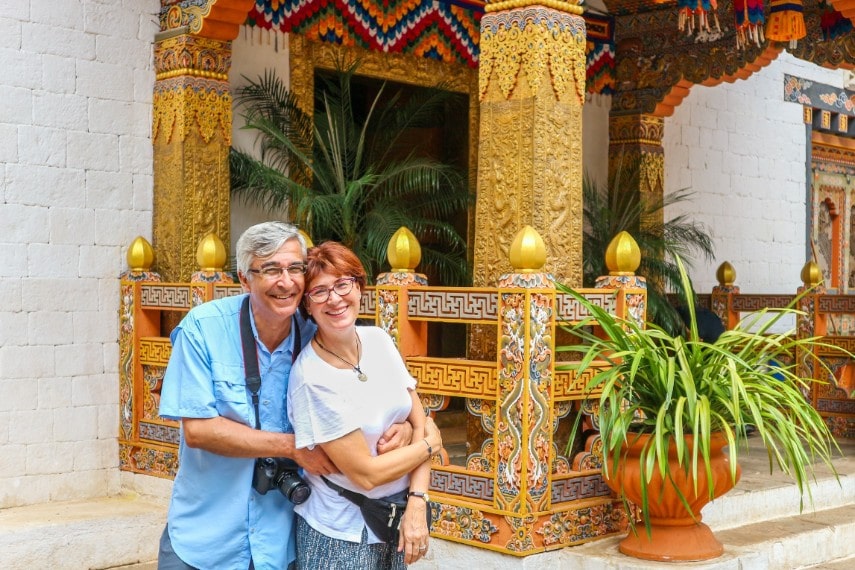 Visit temple at Thimphu, Bhutan in November