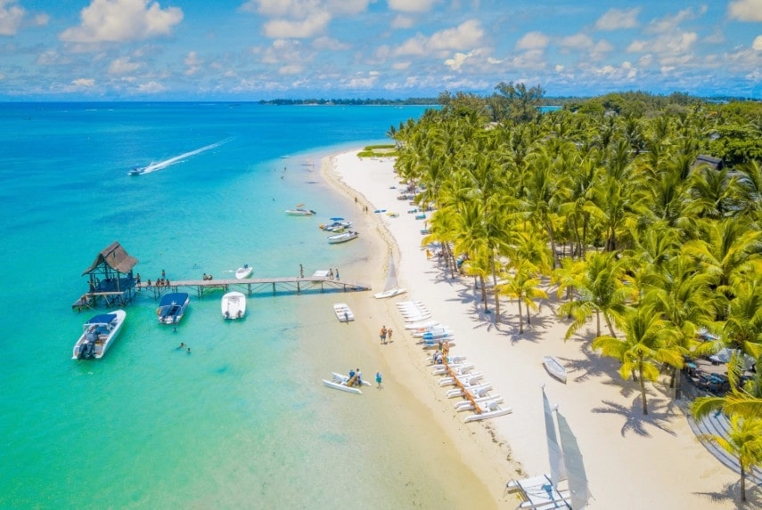 Explore beautiful beach in Trou aux Biches, Mauritius in September