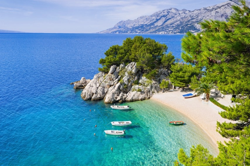 Beautiful beach at Croatia