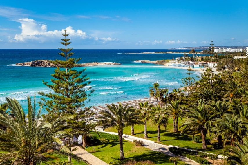 Stunning sea views in Cyprus in August