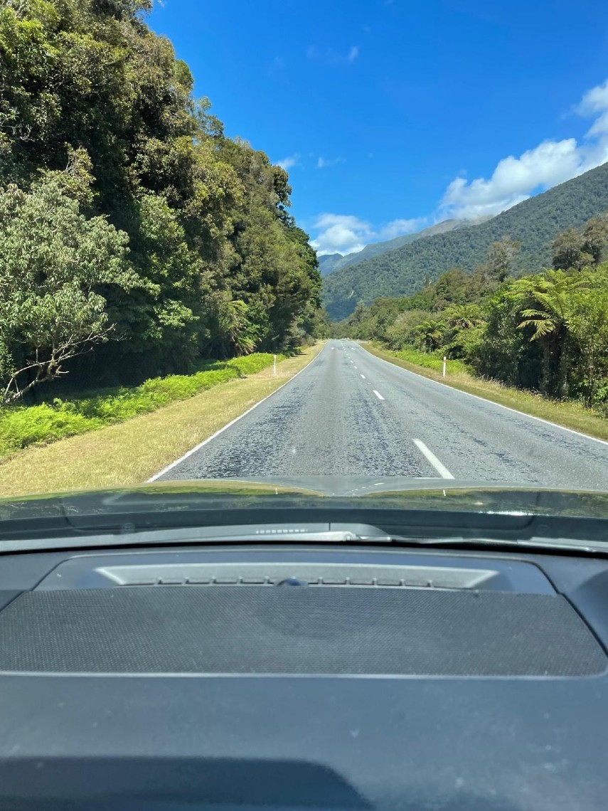 On the way to our villa