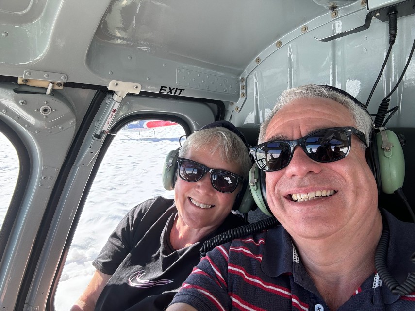 Enjoying flight
