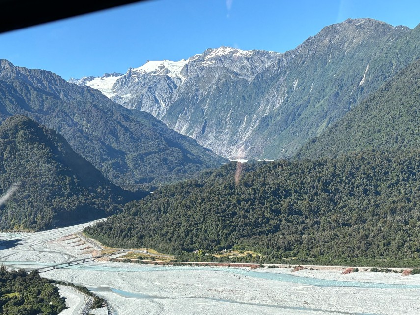 Spectacular Glacier view from the helicopter