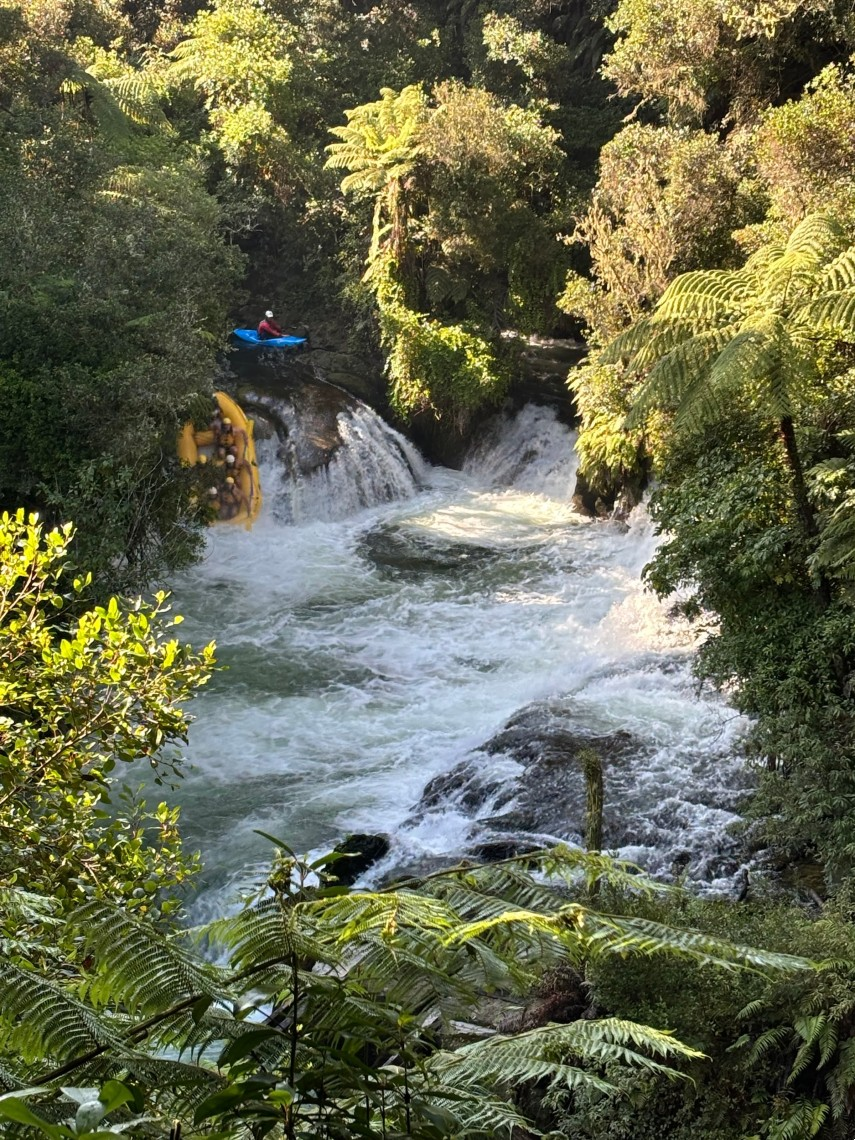 Kayaking on the Kaituna River in New Zealand