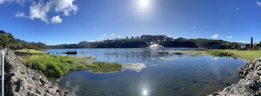 Panoramic view of a lake