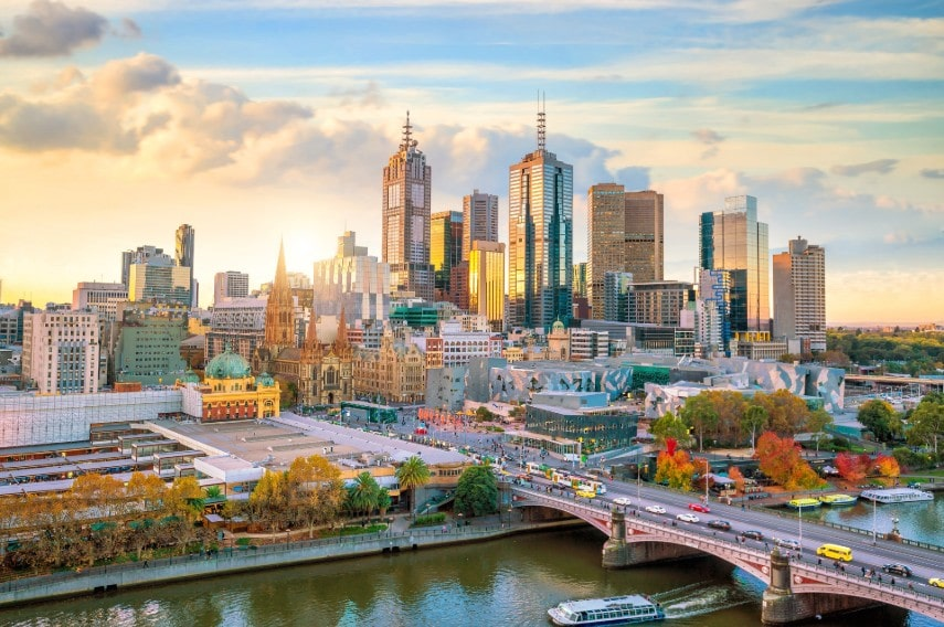 Melbourne city skyline