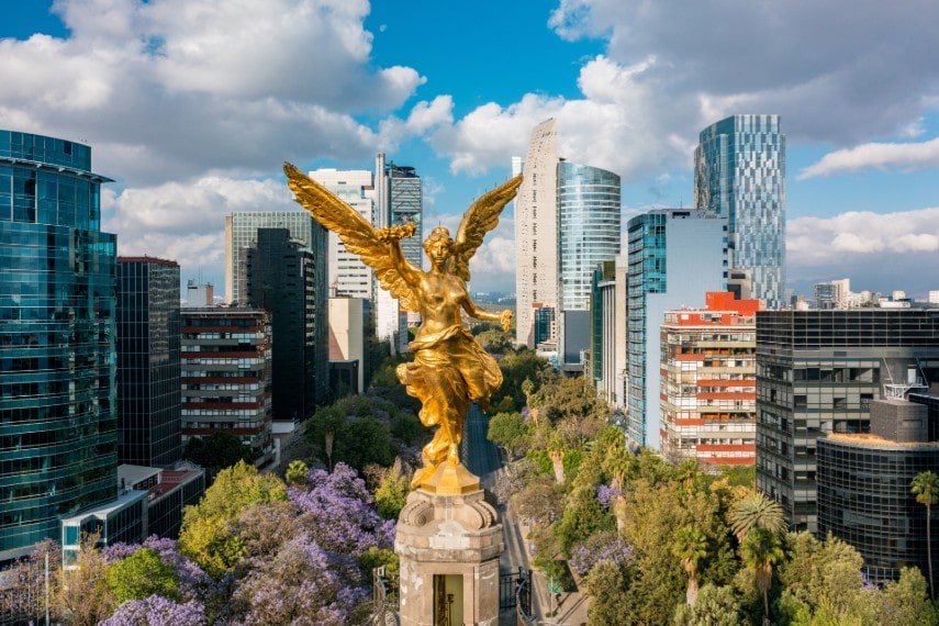 Angel de la independencia in Mexico