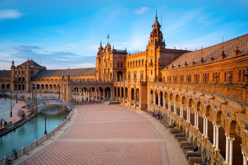 Maria Luisa Park at Sunset, Seville