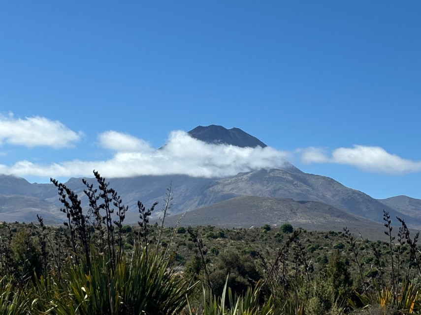 View from Tongariro National Park in New Zealand