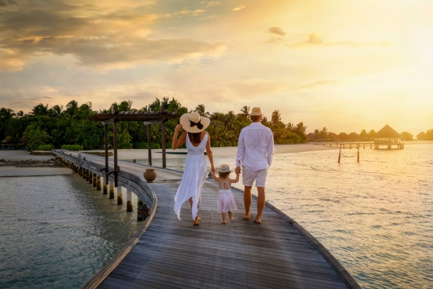Family vacation in Maldives