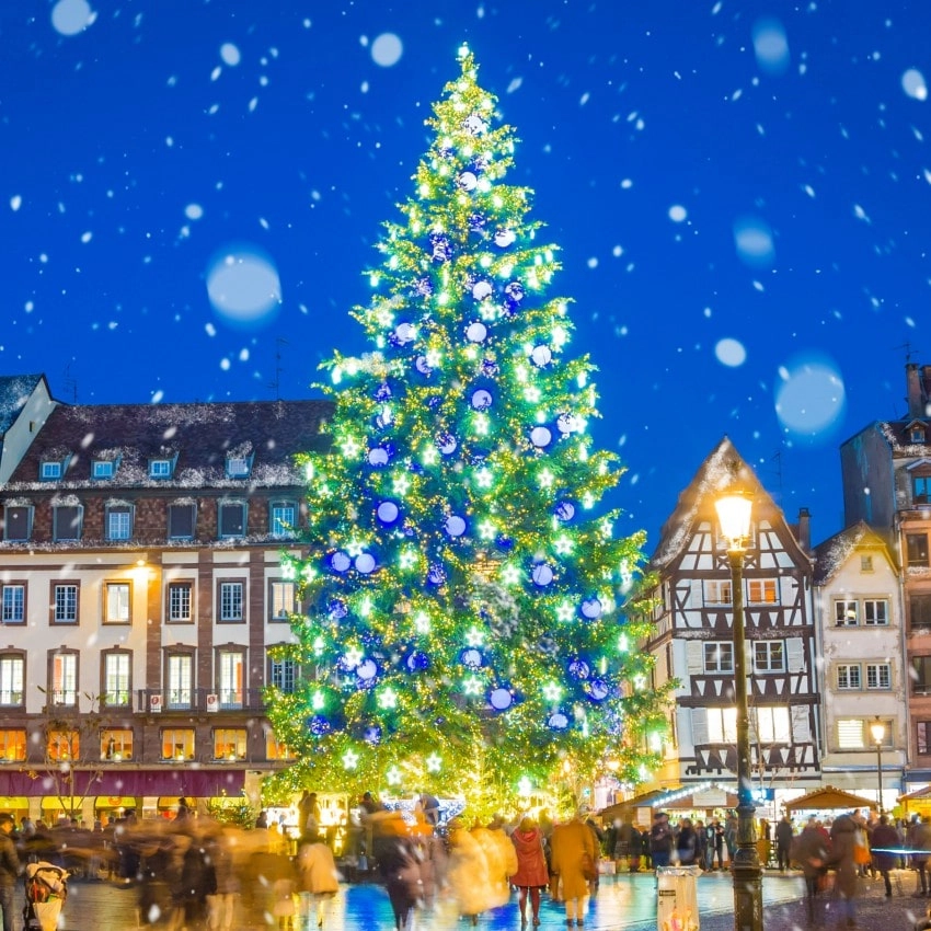 Christmas tree at Kleber Square