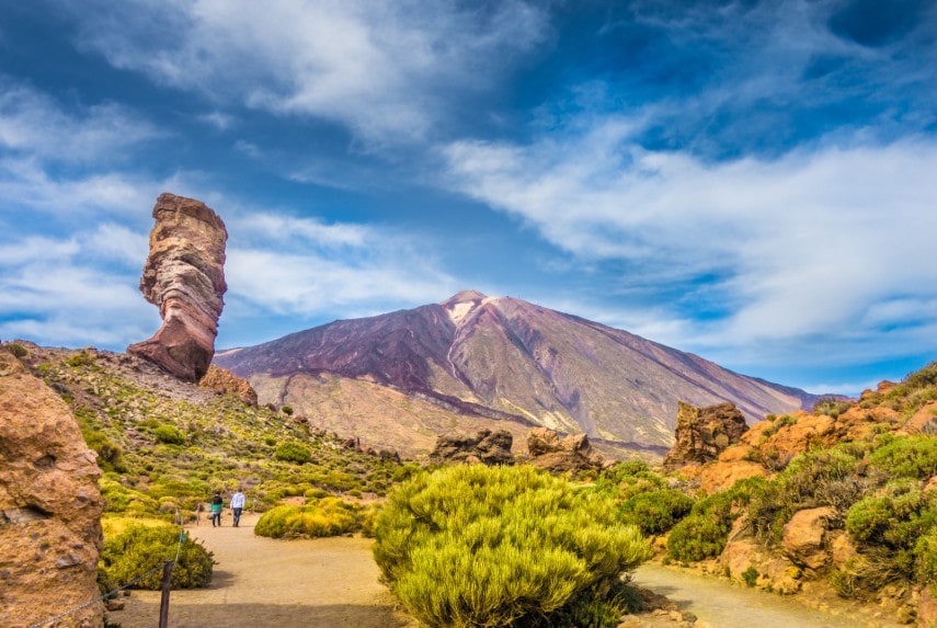 Pico del Teide with Roque Cinchado rock, Tenerife