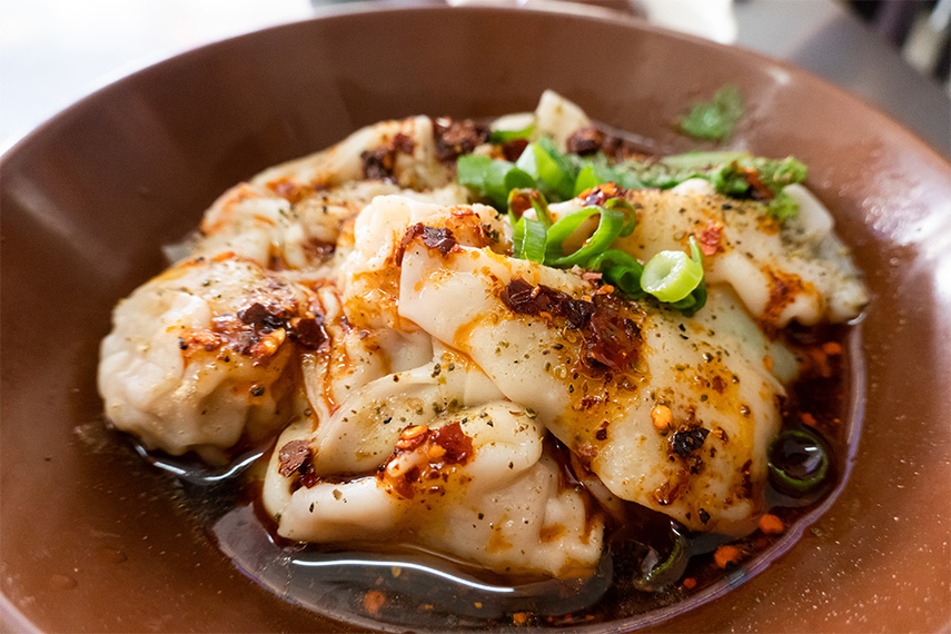 Wontons in Chili Oil